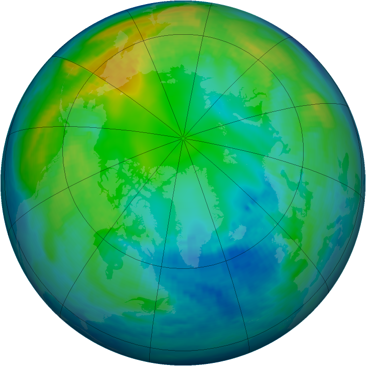 Arctic ozone map for 04 November 1998